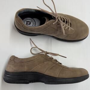 Propet Walking Shoes Womens 7.5 M Brown Whitelite Walker Leather Comfort Casual